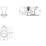 Ideal Standard Wc šolja IDEAL STANDARD VASO baltik (J510801) | Eponuda.com