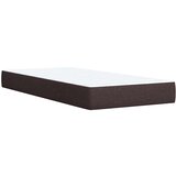 Box spring postelja z vzmetnico temno rjava 90x200 cm blago, (21310952) | Shoptok.si
