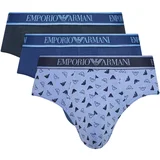 Ea7 Emporio Armani Spodnje hlače 3 PACK BRIEF 112132 4F717 Modra