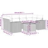  7-dijelni set vrtnih sofa sivi od poliratana | shoptok.hr