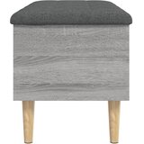  Klupa za pohranu siva boja hrasta 82x42x46 cm konstruirano drvo | shoptok.hr