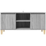 TV ormarić s drvenim nogama boja sivog hrasta 103,5x35x50 cm | shoptok.hr