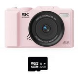 INF Retro brezzrcalni fotoaparat 75MP, 5K video, 180° zaslon Pink, (5000324292) | Shoptok.si