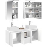  Set ormarića za kupaonicu 5 pcs Bijela Konstruirano drvo | shoptok.hr