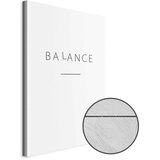  Slika - Balance of Words (1-part) - Black English Text on White 20x30 Premium Print | shoptok.hr