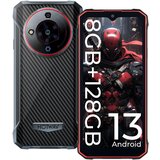 Hotwav T7 8/128GB, rdeča pametni robustni telefon Android 13, 6280mAh 21MP+8MP, (21591273) Cene