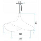 Toolight Viseća lampa od bambusa APP1642-1CP 30cm | shoptok.hr