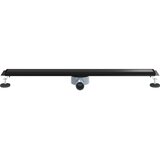 Tuš odtok 2-v-1 z 360° sifonom Črna 90 cm Nerjaveče jeklo 304, (5000248850) | Shoptok.si