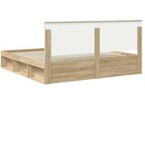  Konstrukcija postelje Sonoma 200 x 200 cm Masivno borovo les, (5000103188) | Shoptok.si