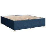 vidaXL Box spring postelja z vzmetnico modra 200x200 cm blago, (21306323) | Shoptok.si