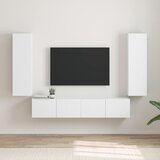 TV zidni ormar 2 pcs Bijelo 30 x 31 x 100 cm Konstruirano drvo | Eponuda.com