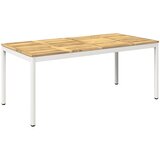 vidaXL Stol za večeru u vrtu Bijela 147 x 88 5 x 75 cm - Bijela 147 x 88 5 x 75 cm | shoptok.hr