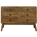 Light & Living Rjava nizka komoda iz masivnega lesa 114x80 cm Espita – | Shoptok.si