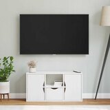 TV ormarić s ladicom ODDA bijeli 79x24x40 cm puno drvo bor | shoptok.hr