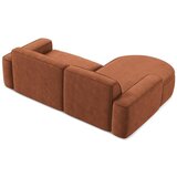 Makamii Kutna garnitura od šenila boja terakote (s lijevim kutom/s ležaljkom) Omao – | shoptok.hr