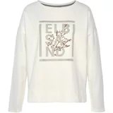 Elbsand Sweater majica smeđa / siva / biserno bijela