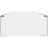 vidaXL Stalak za TV /Monitor Prozirno Staklo 100x30x13 cm | shoptok.hr