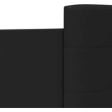  Okvir za krevet s uzglavljem crni 75x190 cm konstruirano drvo | shoptok.hr