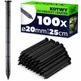 KADAX zatiči, sidra za agrotekstil, agrotekstil, robovi, 100 kosov, 25 cm, močni, (5000362454) Cene