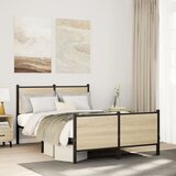 Metalni okvir kreveta bez madraca boja hrasta sonome 120x200 cm | shoptok.hr