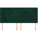  Uzglavlje tamnozeleno 160x5x118/128 cm baršunasto | Eponuda.com