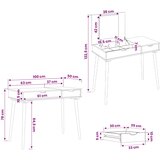  Toaletni stol FAUSKE Bijela 100 x 50 x 78 cm | shoptok.hr