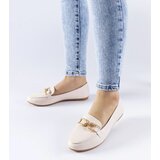 Gemre Beige loafers with a buckle Sovera | Shoptok.si