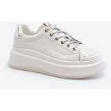 Kesi Women's leather sneakers on the GOE platform white | shoptok.hr