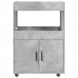 Barska kolica boja betona 60x39,5x89 cm od konstruiranog drva | shoptok.hr