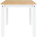 vidaXL Jedilna miza Corona bela 160x80x75 cm trdna borovina | Shoptok.si