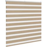 vidaXL Zebra senčilo peščeno rjava 150x150 cm tkanina širina 145,9 cm | Shoptok.si