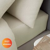 Catherine Lansfield Bež napenjalna flanelna rjuha 150x200 cm Brushed – | Shoptok.si