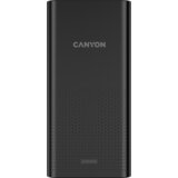Canyon PB-2001 Power bank 20000mAh Li-poly battery, Input 5V/2A , Output 5V/2.1A(Max), 144*69*28.5mm, 0.440Kg, Black | shoptok.hr