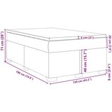 vidaXL Box spring postelja z vzmetnico svetlo siva 120x190 cm žamet | Shoptok.si