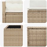  Set sofe 6 kom. Bež i krem bijela Poli Rattan i čelik | shoptok.hr