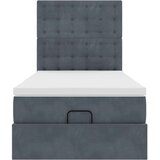 vidaXL Okvir kreveta s madracima tamnosivi 90x190cm baršunasti | shoptok.hr