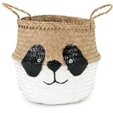 Compactor Bijela/u prirodnoj boji dječja kutija za pohranu od morske trave ø 25x24 cm Panda – | shoptok.hr