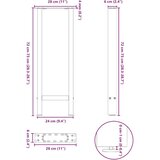  Noge stolića za kavu 2 kom crne 28x(72-73) cm čelik | shoptok.hr