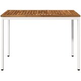  Stol za večeru u vrtu Prirodna i bijela 108,5 x 55 x 75 cm | shoptok.hr