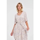 Marisse Viscose Dress With A Pink Belt Cene