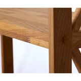 Unique Furniture Regal iz masivnega hrasta v naravni barvi 70x87 cm X-Shelf – | Shoptok.si