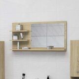  Kupaonsko ogledalo boja hrasta 90x10,5x45 cm konstruirano drvo | shoptok.hr