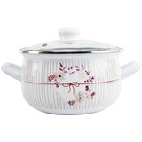 Interos emajlirana šerpa sa poklopcem 20 cm 3.8L dekor 3 - T3625 | ePonuda.com