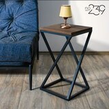 Hanah home X Ayaklı BrownBlack Side Table | ePonuda.com