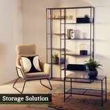 Premier Housewares Siv jeklen regal 120x188x30 cm Acero – | Shoptok.si