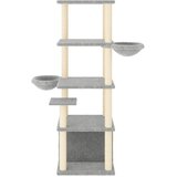  Penjalica za mačke sa stupovima za grebanje svjetlosiva 147 cm | Eponuda.ba