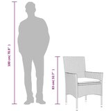  7-dijelni vrtni blagovaonski set s jastucima poliratan i bagrem | shoptok.hr