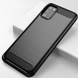 Carbon Case Fleksibilna TPU futrola za Samsung Galaxy A02s EU crna | shoptok.hr