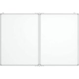  Magnetna bijela ploča sklopiva 100 x 80 x 1,7 cm aluminijska | shoptok.hr