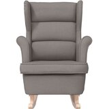 vidaXL Stolica za ljuljanje 74x90x102 cm od tkanine smeđesiva | shoptok.hr